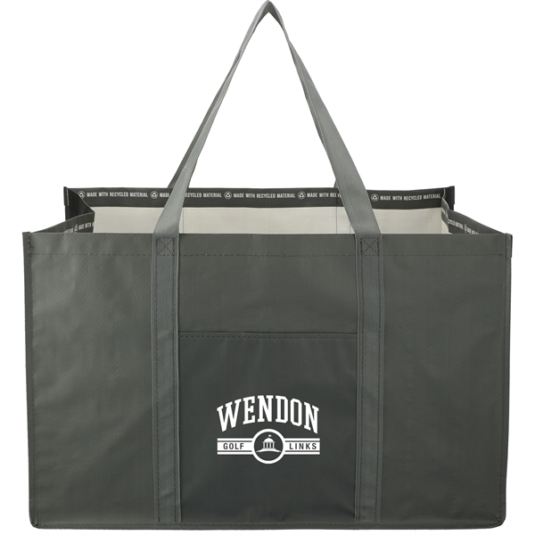 Gray (Gy) color option for Recycled Woven Utility Tote