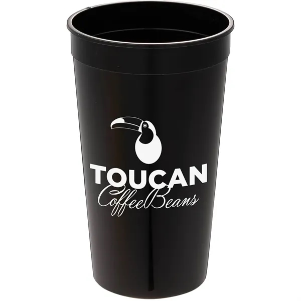 Black (Bk) color option for Solid 32oz Stadium Cup