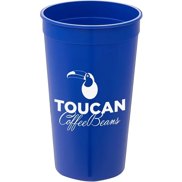 Blue (Bl) color option for Solid 32oz Stadium Cup