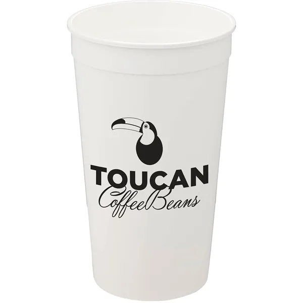 White (Wh) color option for Solid 32oz Stadium Cup
