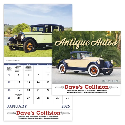 Main photo of Antique Autos Stapled Calendar