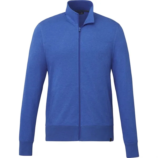 New Royal Heather (561) color option for Men's Argus Eco Fleece Full Zip