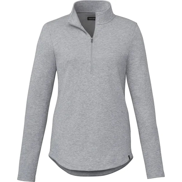 Heather Grey (932) color option for Women's Rigi Eco Knit Half Zip