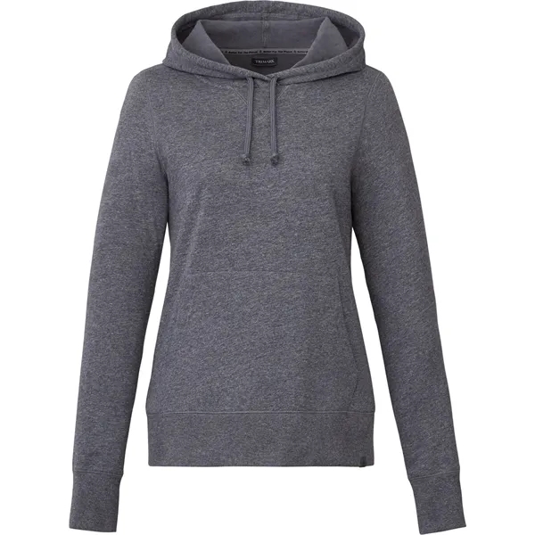 Heather Dark Charcoal (988) color option for Women's Argus Eco Fleece Hoody