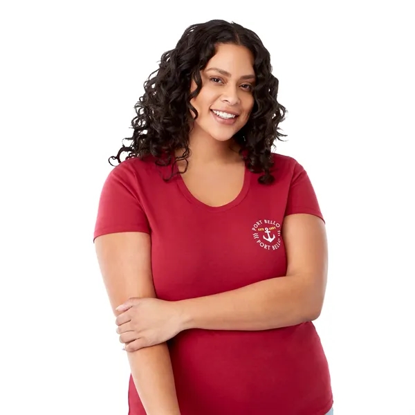 Vintage Red (369) color option for Women's Somoto Eco Short Sleeve Tee