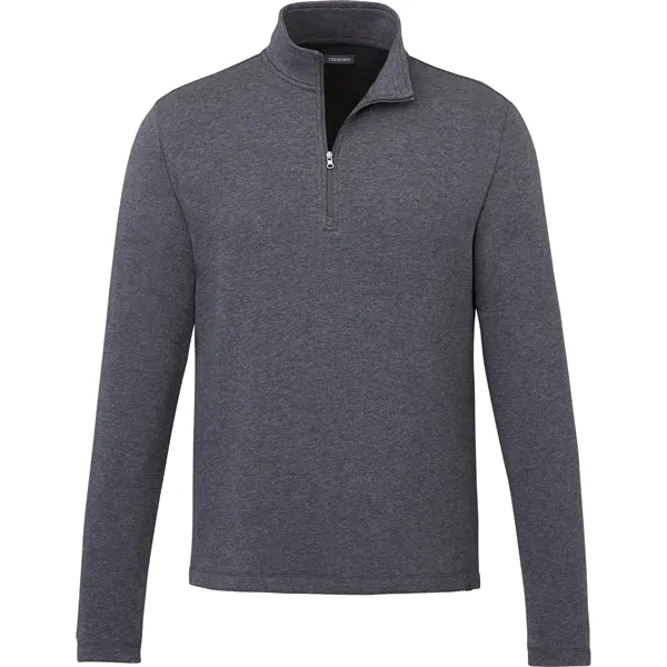 Heather Dark Charcoal (988) color option for Men's Rigi Eco Knit Quarter Zip
