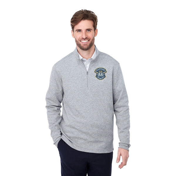 Heather Grey (932) color option for Men's Rigi Eco Knit Quarter Zip