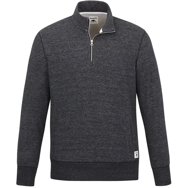Black Mix (997) color option for Men's Paddlecreek Roots73 Fleece Quarter Zip