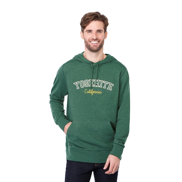 Juniper Heather (655) color option for Men's Argus Eco Fleece Hoody