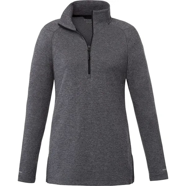 Heather Dark Charcoal (988) color option for Women's Asgard Eco Knit Half Zip