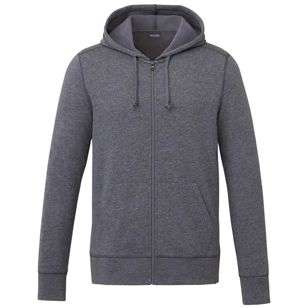 Heather Dark Charcoal (988) color option for Men's Argus Eco Fleece Full Zip Hoody