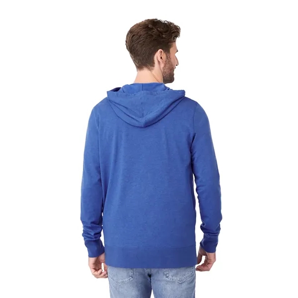 New Royal Heather (561) color option for Men's Argus Eco Fleece Full Zip Hoody