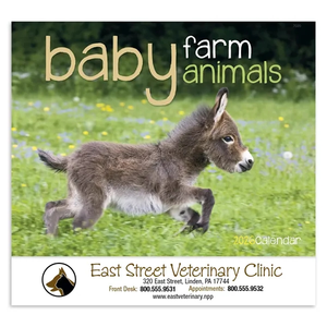 Photo of Baby Farm Animals Stapled Calendar