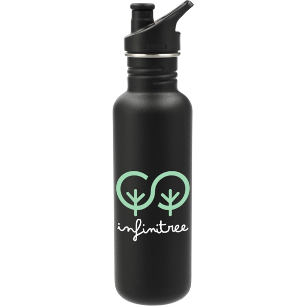 Black (Bk) color option for Klean Kanteen Eco Classic 27oz  Sport Cap