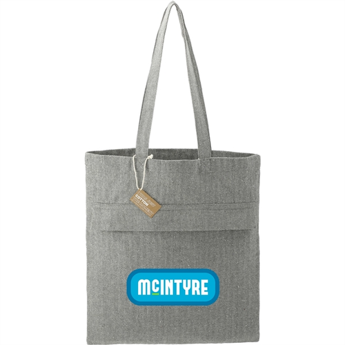Main photo of Recycled Cotton Herringbone Tote W/Zip Pocket