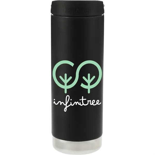 Black (Bk) color option for Klean Kanteen Eco Tk Wide 16oz  Cafe Cap