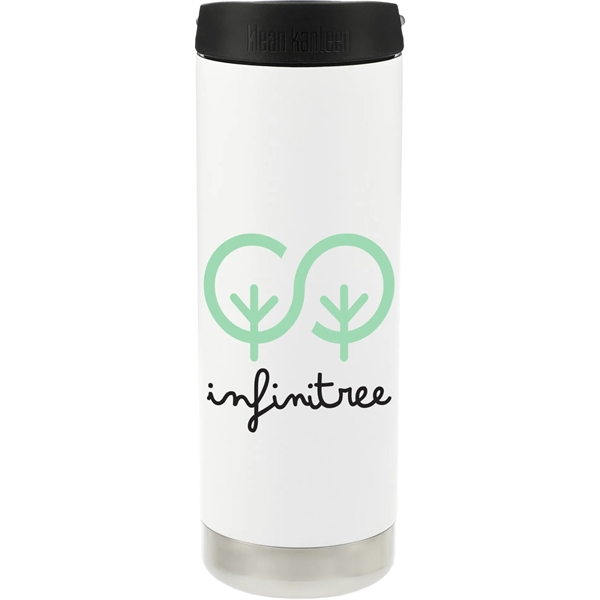 White (Wh) color option for Klean Kanteen Eco Tk Wide 16oz  Cafe Cap