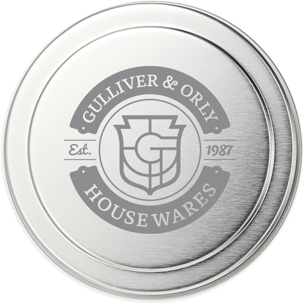 Silver (Sl) color option for Zen Tea 2.7oz Mini Tin Candle