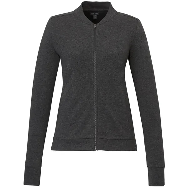 Heather Dark Charcoal (988) color option for Rigi Eco Knit Full Zip   Women's