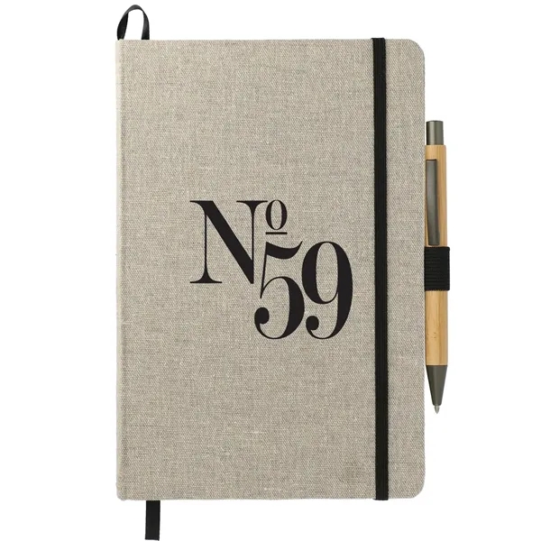 Natural (Nt) color option for 5.5" X 8.5" Recycled Cotton Bound Journal Set