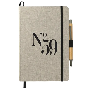 Photo of 5.5" X 8.5" Recycled Cotton Bound Journal Set