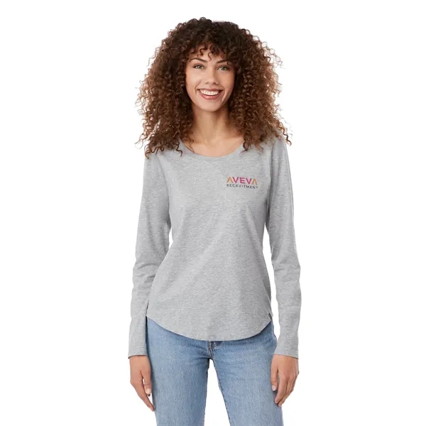 Heather Grey (932) color option for Somoto Eco Long Sleeve Tee   Women's