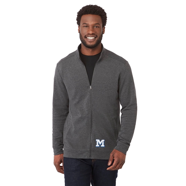 Heather Dark Charcoal (988) color option for Rigi Eco Knit Full Zip   Men's