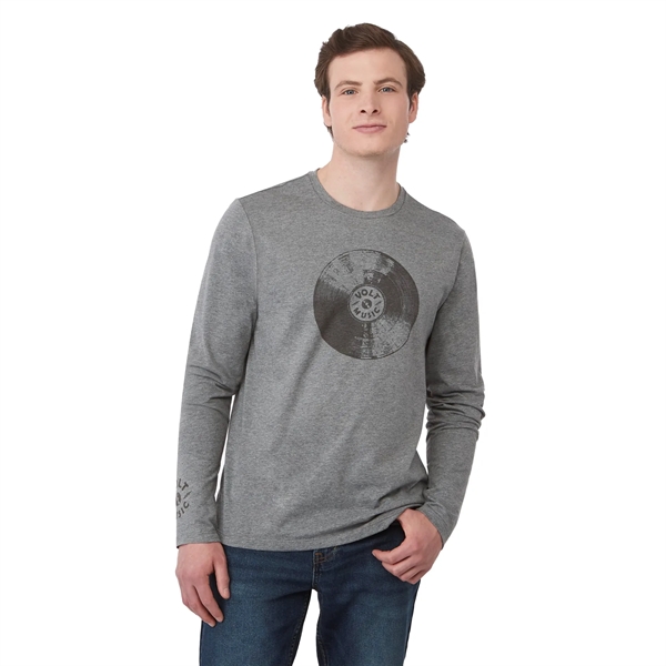Heather Charcoal (986) color option for Somoto Eco Long Sleeve Tee   Men's