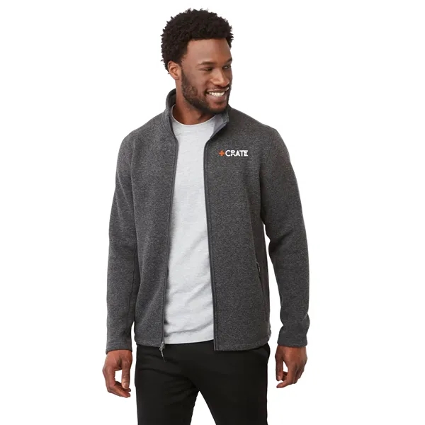 Heather Dark Charcoal (988) color option for Darnell Eco Knit Full Zip   Men's