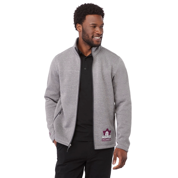 Medium Heather Grey (939) color option for Darnell Eco Knit Full Zip   Men's