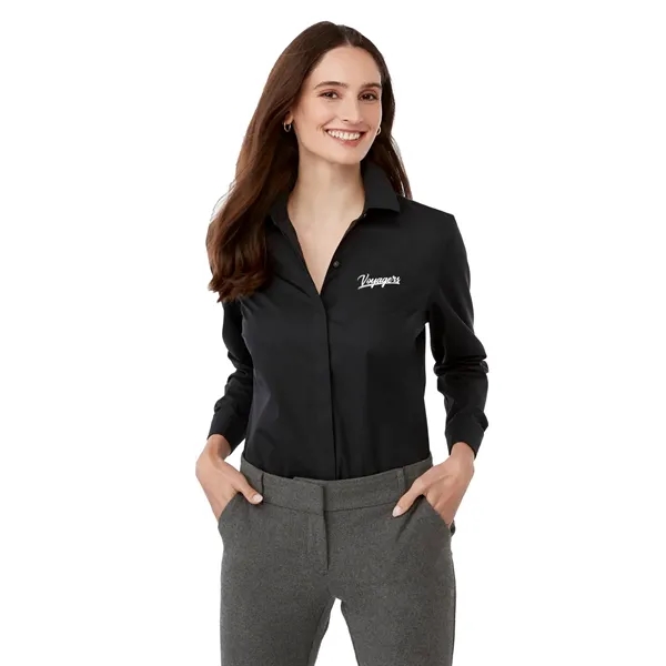 Black (995) color option for Untuc Kit Tracey Long Sleeve Shirt   Women's