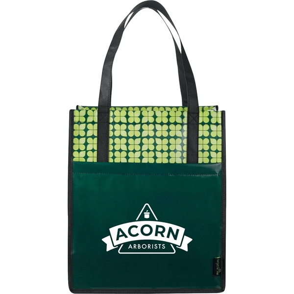 Hntr Grn (Grn) color option for Big Grocery Laminated Non Woven Tote
