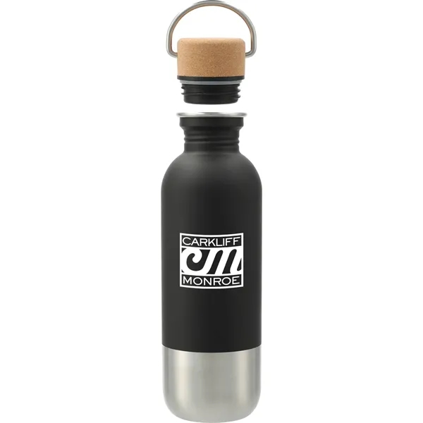Black (Bk) color option for Lagom Single Wall Stainless Steel Bottle 27oz