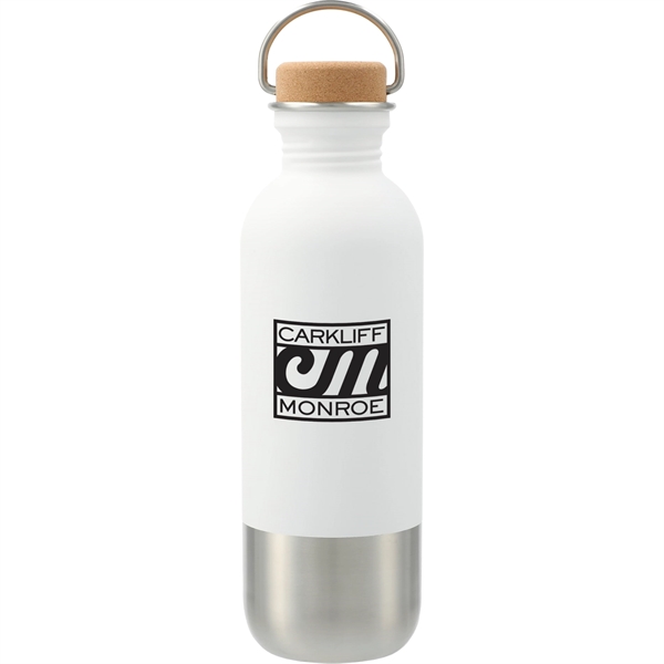 White (Wh) color option for Lagom Single Wall Stainless Steel Bottle 27oz