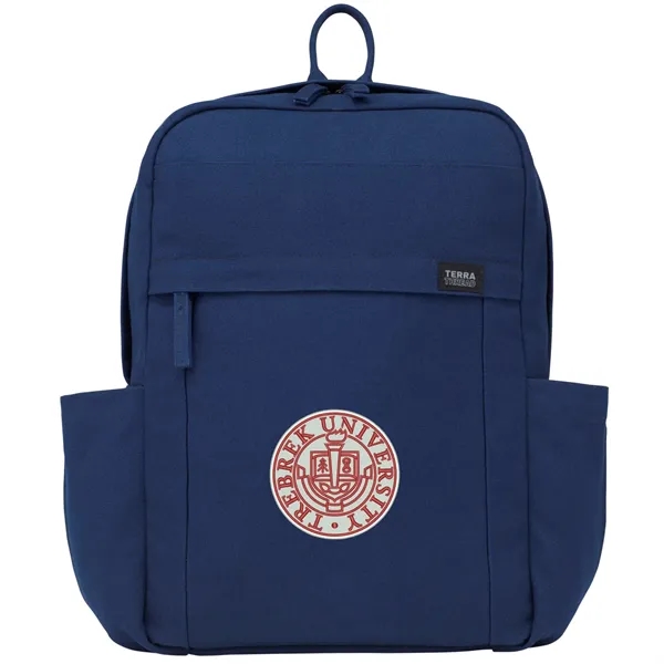 Navy (Ny) color option for Terra Thread Fairtrade Earth 15" Computer Backpck
