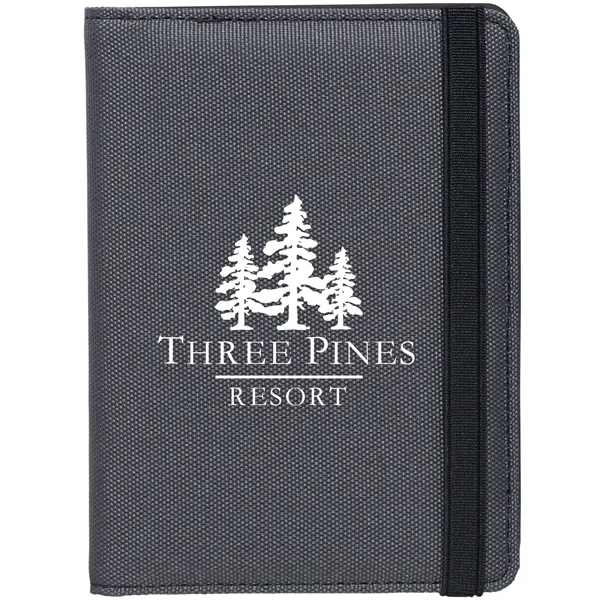 Charcoal (Ca) color option for Deluxe Recycled Passport Wallet