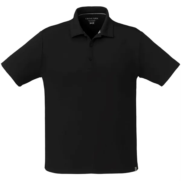 Black (995) color option for Evans Eco Short Sleeve Polo   Men's