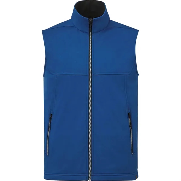 Metro Blue Heather (550) color option for Joris Eco Softshell Vest  Men's
