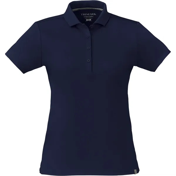 Navy (575) color option for Evans Eco Short Sleeve Polo   Women's