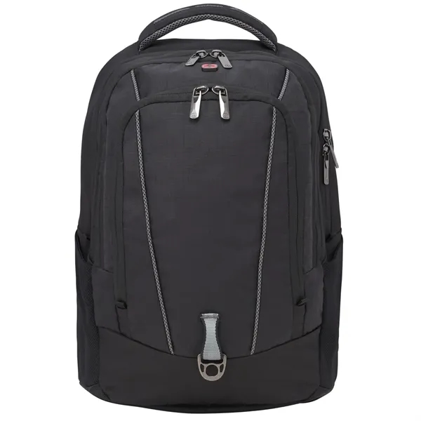 Black (Bk) color option for Wenger Origins Recycled 15" Computer Backpack