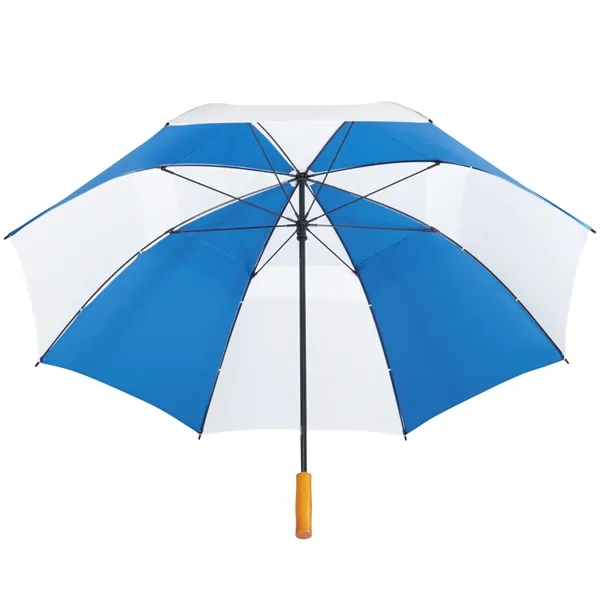 Royal/White color option for 58" Recycled Golf Umbrella