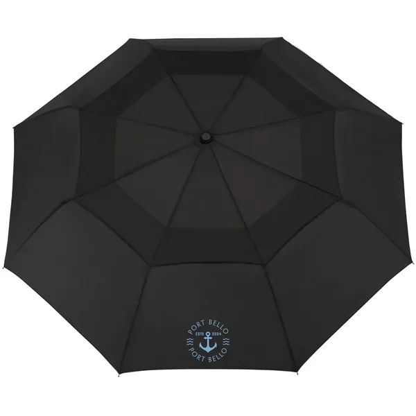 Black (Bk) color option for 46" Recycled Auto Open Umbrella