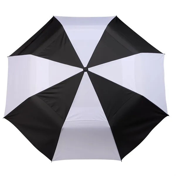 Black/White (Bkw) color option for 46" Recycled Auto Open Umbrella