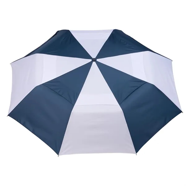 Navy/White color option for 46" Recycled Auto Open Umbrella