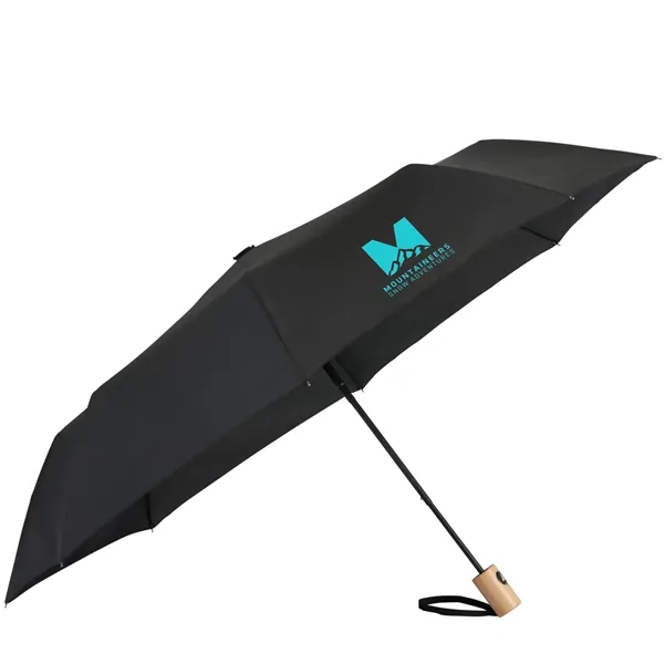 Black (Bk) color option for 42" Recycled Folding Auto Open Umbrella