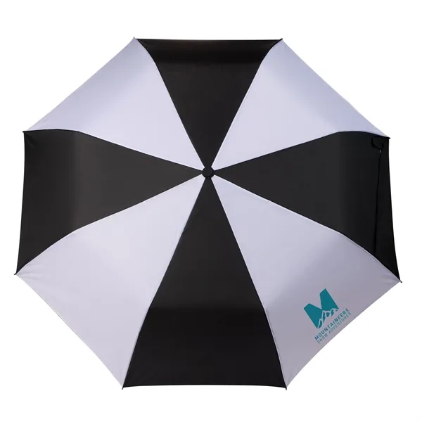Black/White (Bkw) color option for 42" Recycled Folding Auto Open Umbrella