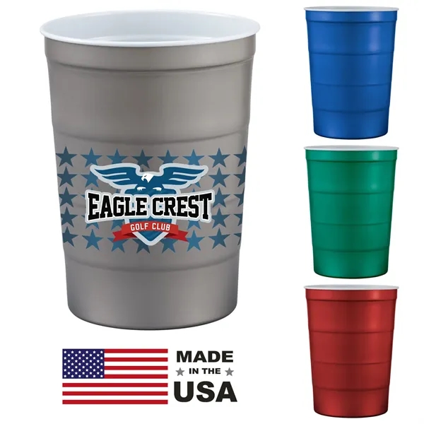 Red (Re) color option for Recyclable Steel Chill Cups™ 16oz