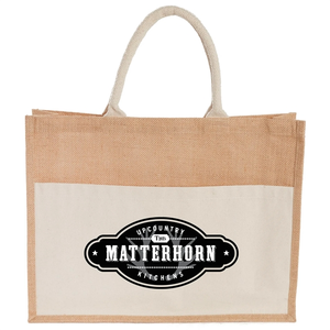Photo of Jute Shopper Tote With Recycled Cotton Pocket