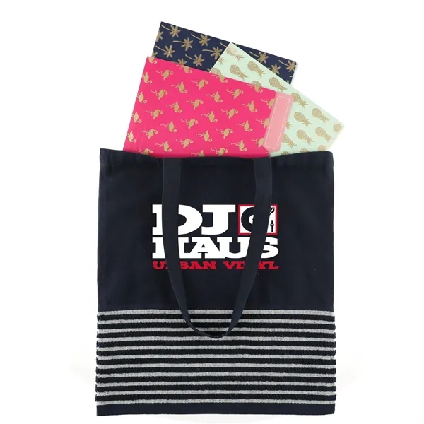 Navy (Ny) color option for Recycled Soft Feel Convention Tote