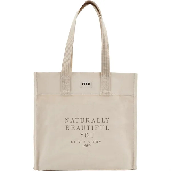 Natural (Nt) color option for Feed Organic Cotton Market Tote